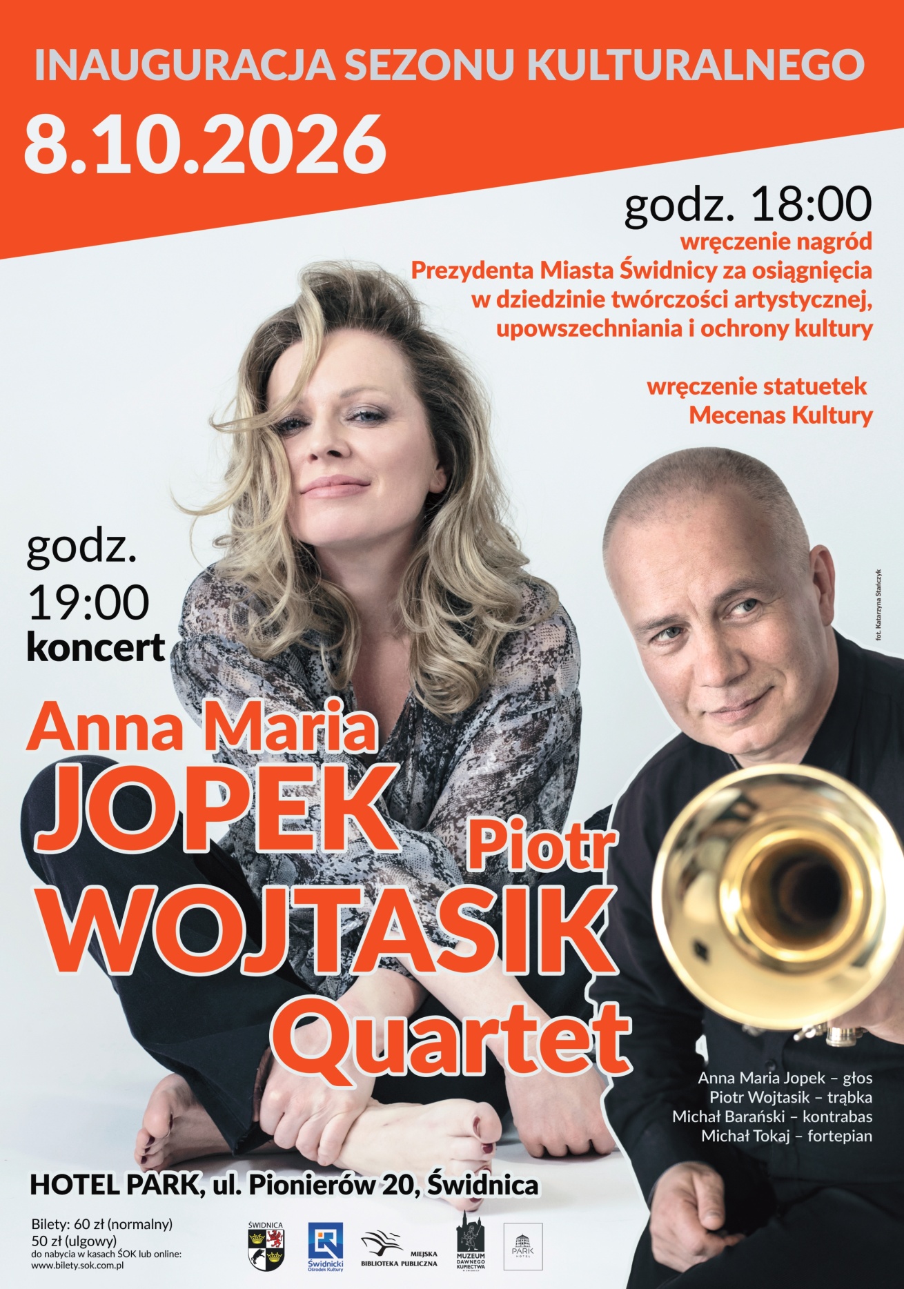 Inauguracja Sezonu Kulturalnego ANNA MARIA JOPEK | PIOTR WOJTASIK QUARTET
