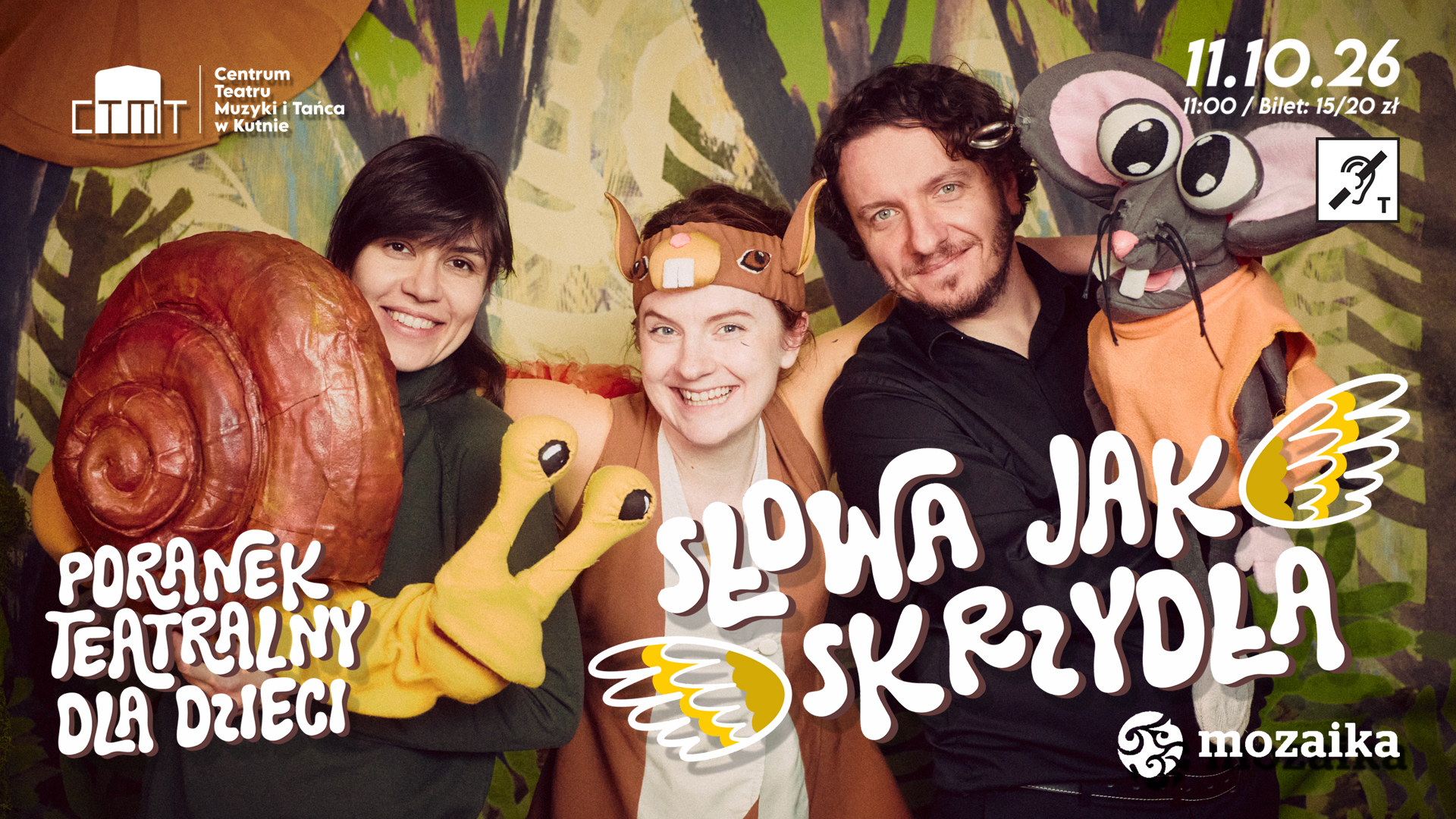 Słowa jak skrzydła – Poranek teatralny dla dzieci